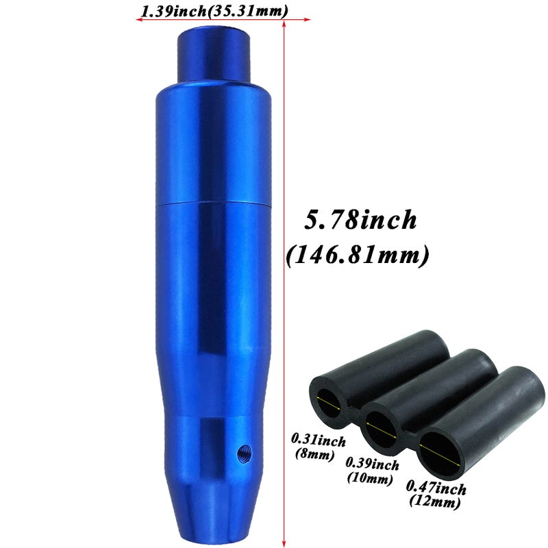 Abfer Automatic Gear Shift Knob Car Button Push Shifter Handle Knobs Fit for Most Vehicle Truck, Blue - Image 3